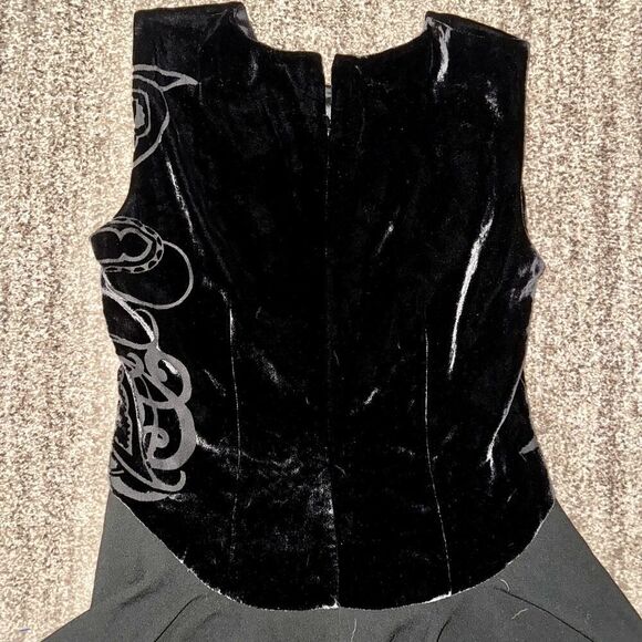 Elie Tahari Womens Silk Velvet Sleeveless Mini Sheath Dress in Black Size Medium - Picture 10 of 10